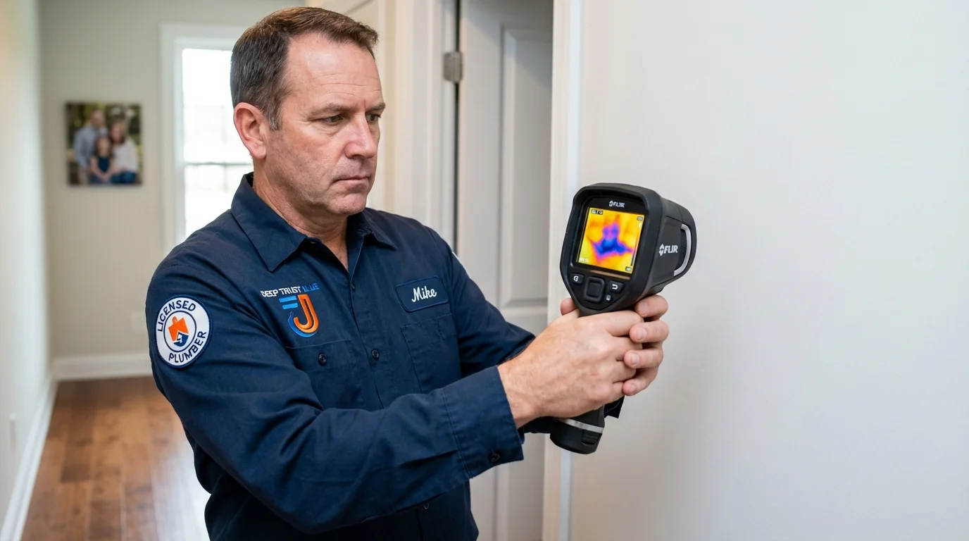 Thermal imaging leak detection by Johns Plumbing LLC in Sterlington